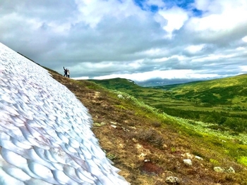 vandring snösommar